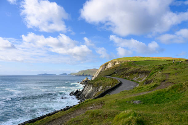 istock Rugged coastline under blue sky at Dunmore Head and Coumeenoole Beach on Dingle Peninsula, Ireland 2183367601