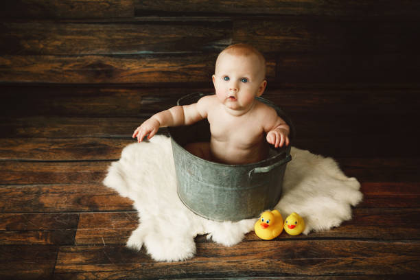 istock Baby Boy in Tub 2183371332