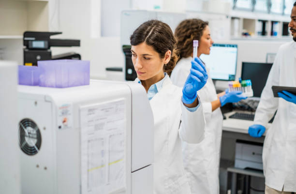 istock Focused Mid-Adult Caucasian Lab Technician Conducting Research 2183371574