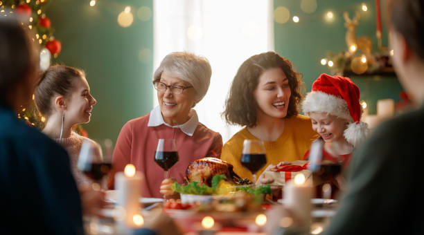 istock family celebrating Christmas 2183401101