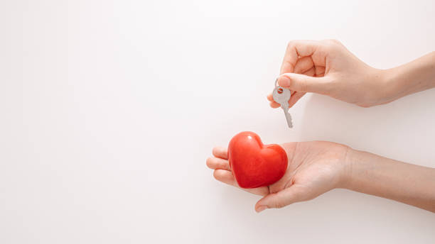 istock Hands holding a key near a red heart symbolizing love and security in a creative concept design 2183403052