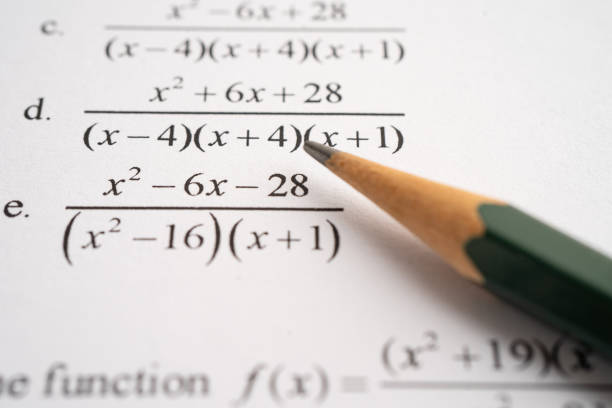 istock Pencil on mathematic formula exercise test paper in education school. 2183405299