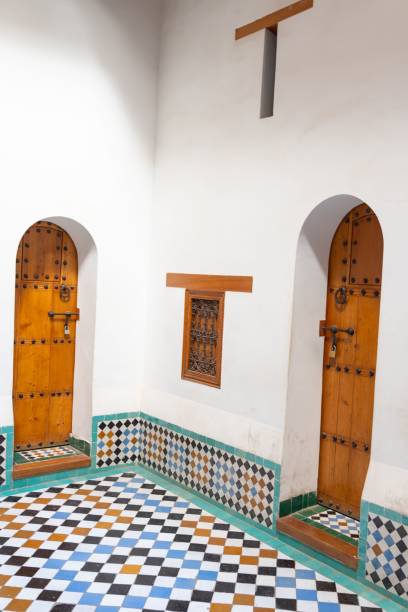 istock Ben Youssef Madrasa courtyard and architectural details 2183413897