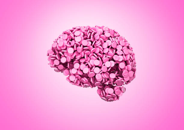 istock Human Brain Model Made From Pink Pills Symbolizing Medication And Mental Health 3D Illustration 2183416128