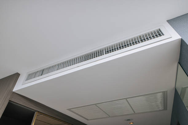 air conditioner vent close up in ceiling