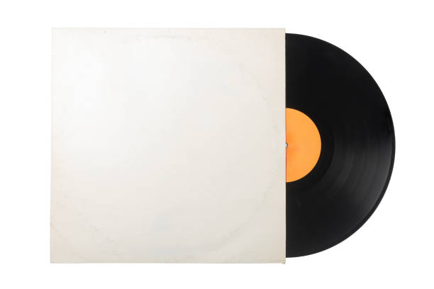 istock Vynil record in old blank white paper cover 2183425043