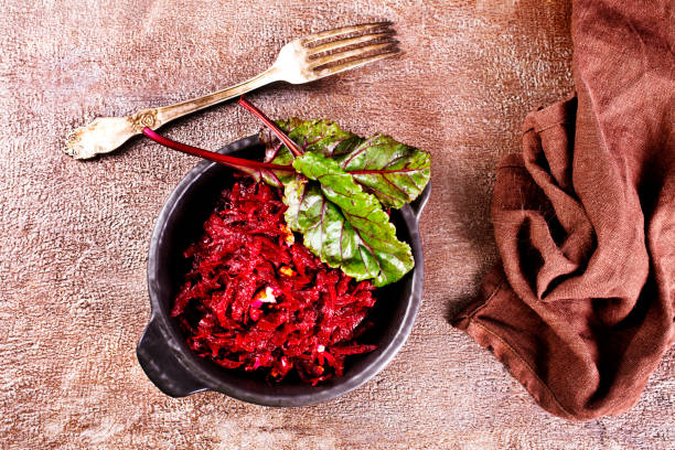 istock Beetroot salad with wallnuts and garlic in bowl 2183426711