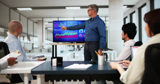 istock Financial Financial KPI Dashboard Meeting 2183439214