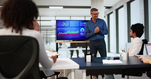 istock Financial Financial KPI Dashboard Meeting 2183439219