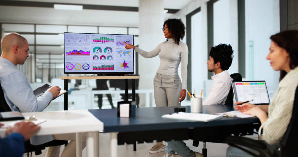 istock Financial Financial KPI Dashboard Meeting 2183439236