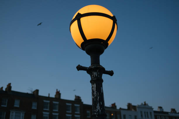 Ramsgate, UK - 11 Oct 2024 - A dusk view in a seaside town