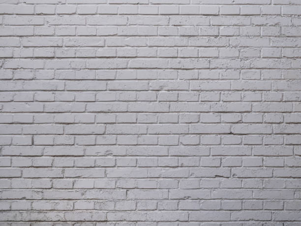 White brick wall texture background