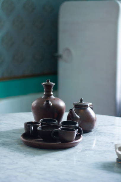 istock Traditional jugs are made from earth to store drinks at the table 2183452411
