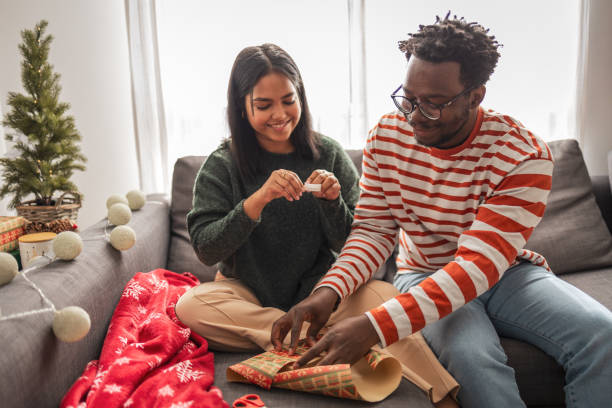 istock Christmas present for family and friends 2183455740