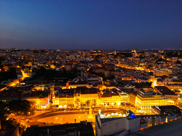 View of Lisbon at night