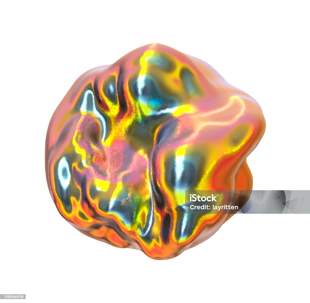 Metaball Object Design Metaball Shapes Of Objects Realistic 3d Design Iron Gradient Meteorites ...