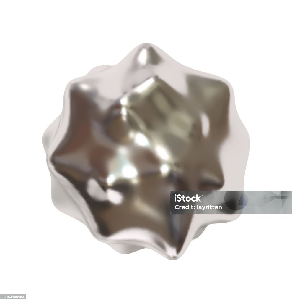 Metaball Object Design Iron Metaball Shapes Of Objects Realistic 3d Design Meteorites ...