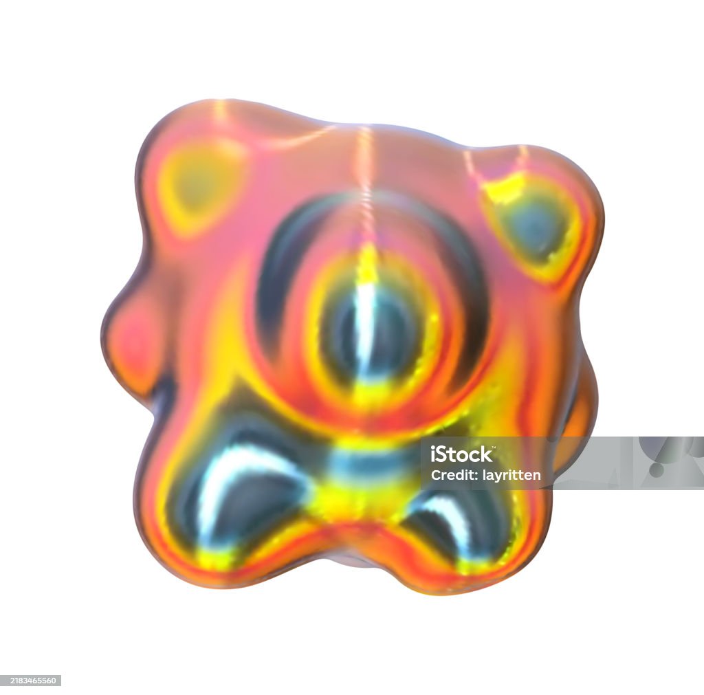 Metaball Object Design Metaball Shapes Of Objects Realistic 3d Design Iron Gradient Meteorites ...