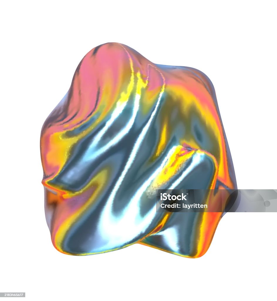 Metaball Object Design Metaball Shapes Of Objects Realistic 3d Design Iron Gradient Meteorites ...