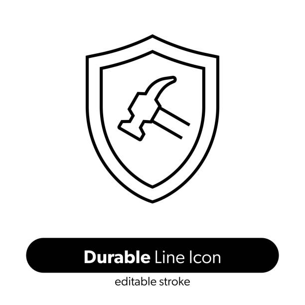 Durable Line Icon. Editable Stroke Vector Icon.