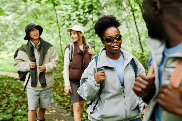 istock Diverse Group of Friends Exploring Forest 2183472452
