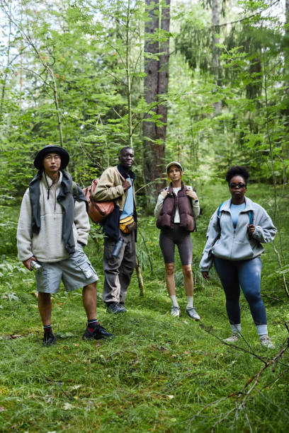istock Portrait of Tourists in Forest 2183472531