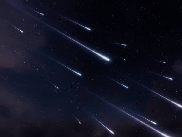 istock Perseids on a background of space. Meteor stream in the sky. 2183473793
