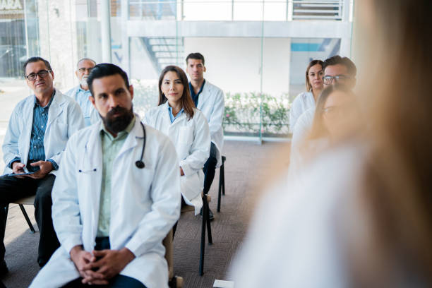 istock Doctors listening presentation during seminar 2183475108