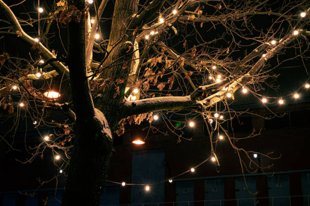 istock Christmas decorations on the street 2183475805