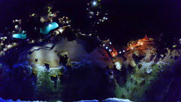 A shot of beautiful twilight & cloudscape in tropical paradise