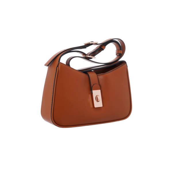 istock Elegant leather women's brown handbag 2183480461