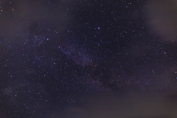 istock Starry sky on the lake. Night landscape. Sky with clouds. 2183480774