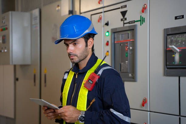 istock Engineer is working on the basement of high rise building. 2183481417