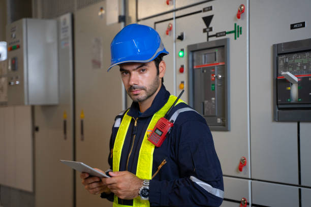istock Engineer is working on the basement of high rise building. 2183481424