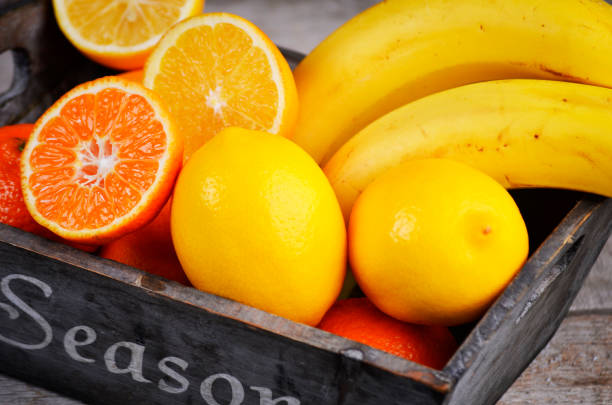 Macro shot of fruit on bowl on white marble table  - Selective focus - Concepts and ideas, luxurious lifestyle, healthy eating