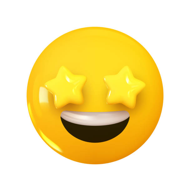 istock Star Struck Emoji. Emotion 3d cartoon icon. Yellow round emoticon. Vector illustration 2183491665