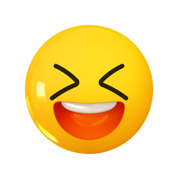istock Grinning Squinting Face Emoji. Emotion 3d cartoon icon. Yellow round emoticon. Vector illustration 2183492597