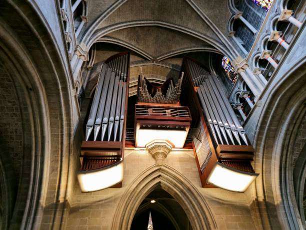Great Organ at Cathedral Lausanne was inaugurated in 2003.  It is a unique instrument in the world. It took ten years to design it and it is composed of 7000 pipes.