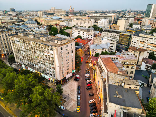 istock View of city Bucharest, Romania at night 2183496517