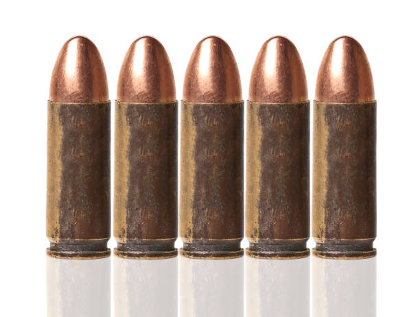 istock 9mm bullet for a gun isolated 2183497275