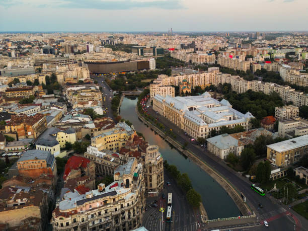 istock View of city Bucharest, Romania at night 2183498665