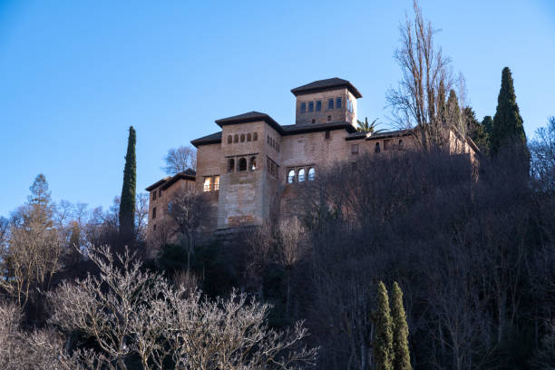 Granada, Spain - January 6, 2024:  The exterior of glesia de Santa María de la Encarnación on a Sunny day.  HDR encoded.