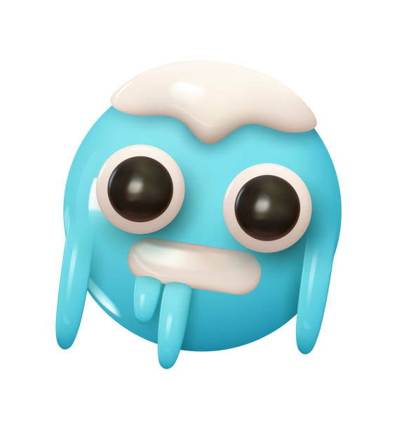 istock Cold Face Emoji. Emotion 3d cartoon icon. Yellow round emoticon. Vector illustration 2183501218