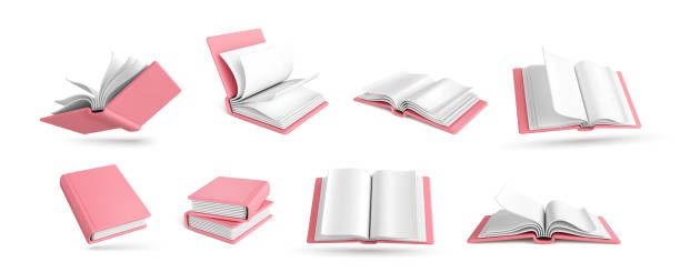 istock Set of 3d realistic books isolated on white background. 3D book icons. Vector illustration 2183501981