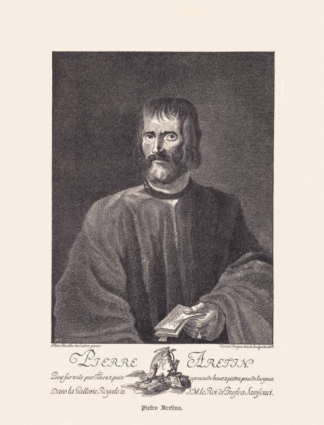 istock Pietro Aretino (1492-1556), Italian author, wood engraving, published in 1895 2183506447