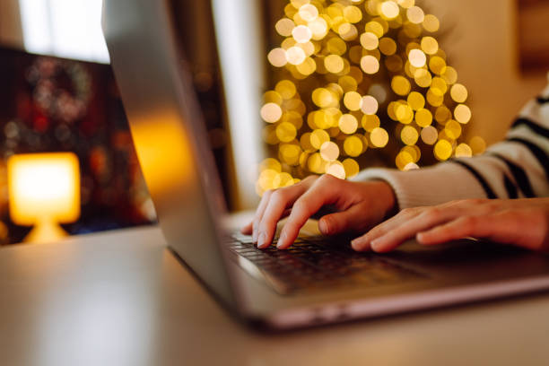 istock Remote, woman hands and laptop typing. Planning and analytics. 2183519999