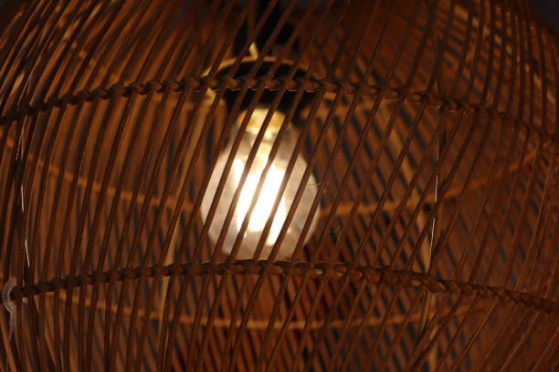 istock Stylish Woven Pendant Light Fixture that Creates a Beautiful Warm Glow for Your Space 2183538802