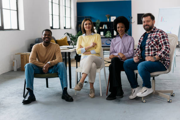 istock Team of confident professionals working in a modern office 2183543569