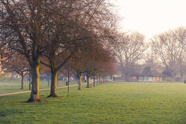 Frosty morning sunrise over Park