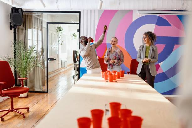 istock Business people playing leisure games during team building 2183548730